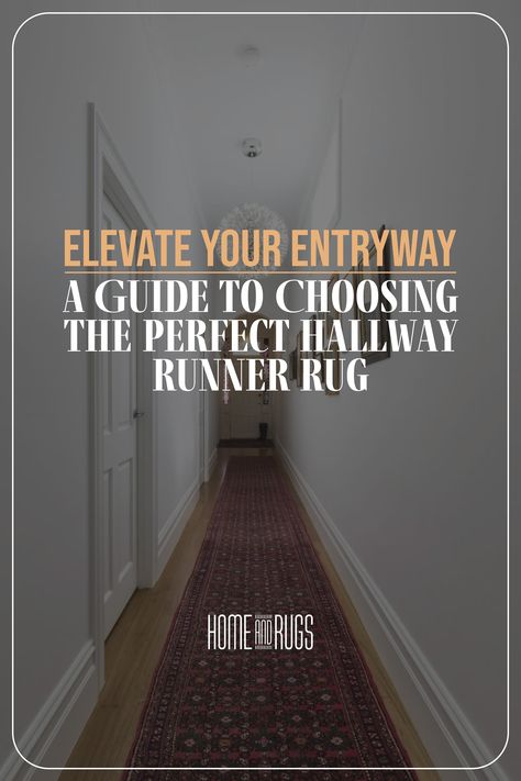 Your entry hallway sets the tone for your entire home. It's the first space guests see and the place where you're welcomed after a long day. Don't let this essential area be an afterthought. Transform your hallway into a stunning and inviting space by adding a carefully chosen runner rug. In this guide, we'll take you through the steps to select the best runner rug for your hallway. Runner In Hallway Entryway, Narrow Entry Rug, Long Hallway Rug Ideas, Long Runner Rug Entryway, Runner Rugs Hallway, Hallway With Runner, Hallway Rugs Ideas, Hallway Runners Ideas, Fromt Doors