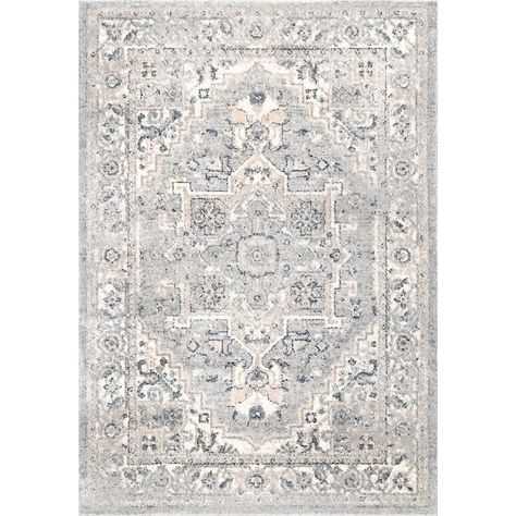 Affordable Rugs, Vintage Medallion, Light Grey Rug, Target Rug, Medallion Rug, Light Grey Area Rug, Rugs Usa, Medallion Design, Transitional Area Rugs