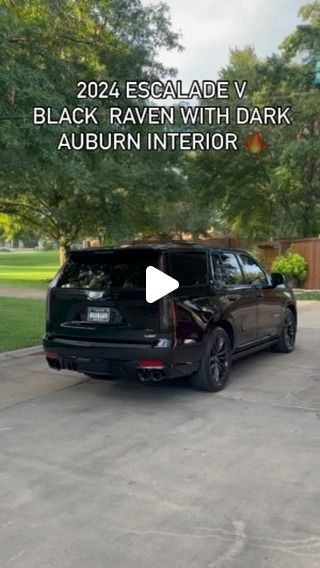 JT Smelley on Instagram: "2024 Cadillac Escalade V with Black Raven Paint and Dark Auburn interior 🔥 MSRP $161,185 #cadillac #escalade #escaladeV #luxurysuv #supercharged #seautosolutions" Cadillac Escalade Interior, Black Cadillac Escalade, Escalade V, Escalade Car, Black Cadillac, Dark Auburn, Black Raven, Cadillac Srx, Luxury Suv