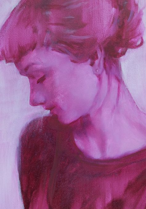 ArtStation - Souvenir - en magenta primaire, jerome Birti Closeup Portrait, Online Portfolio, Fine Arts, Oil Painting On Canvas, Painting On Canvas, Creative Professional, Oil On Canvas, Oil Painting, Male Sketch