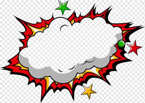 Comic Cloud, Superhero Pop Art, Book Silhouette, Comic Template, Superman Comic Books, Balloon Template, Comic Bubble, Book Png, Balloon Cartoon