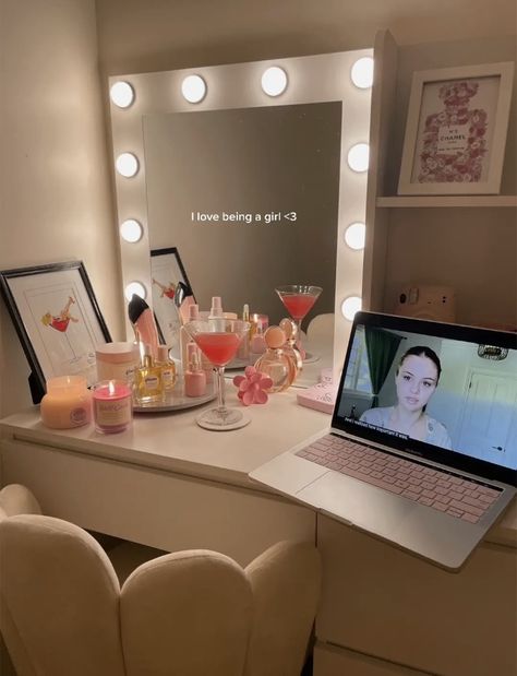 Hollywood Makeup Mirror, Makeup Vanity Mirror With Lights, Lighted Makeup Mirror, Hollywood Makeup, Vanity Mirror With Lights, Makeup Vanity Mirror, Girly Room, Room Goals, Mind Body And Soul