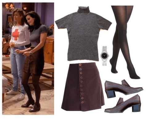 monica geller Outfit | ShopLook Rachel Green Pregnant, Monica Geller Style, Phoebe Friends, Friends Fits, Friends Outfit, Friends Outfits, Coffee Tumblr, Friends Style, 90s Inspired Outfits