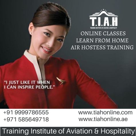 New Batch Starting Soon! Registration Open. Get Certified to become an Air Hostess. Contact Us: Websites: www.tiahonline.com / www.tiahonline.ae Email: info@tiahonline.com / info@tiahonline.ae Tel/WhatsApp: +91 9999786555/+971 585649718 #tiahonline #aviationtraining #cabincrewtraining #airhostesstraining #flightattendanttraining #airhostess #cabincrew #flightattendant #bestaviationinstitute #bestairhostesstraining #bestcabincrewtraining #jamaicans #aviationlovers #cabincrewcourse #Jamaica #air Classy Uniform, Cathay Pacific Airlines, Air Hostess Training, Stewardess Uniform, Airline Cabin Crew, Airline Uniforms, Flight Attendant Fashion, Flight Attendant Uniform, Air Hostess