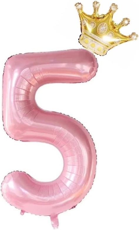 Princess Birthday Decorations, Paper Bag Princess, Princess Balloons, Princess Birthday Party Decorations, Birthday 5, Princess Party Decorations, 5 Balloons, Princess Gifts, Pink Crown