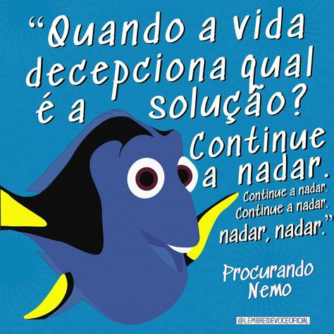 Marque aqui seu amigo que adora 'Procurando Nemo' #procurandonemo #nemo #findingnemo #disney #pixar #dory #filme #movie #chilshood #lembreidevoce #projetocolaborativo #designgrafico #midiassociais #socialmedia #graphicdesign https://www.instagram.com/p/Bb9ngWahOtP/ Continue A Nadar, Disney Pixar, Pixar, Cute Animals, Pet, Disney, Memes, Quotes, Movie Posters