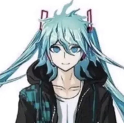 Cursed Miku, Danganronpa Nagito, Miku Hatsune Vocaloid, Vocaloid Funny, Danganronpa Funny, Vocaloid Characters, Danganronpa Memes, Goofy Ahh, Nagito Komaeda