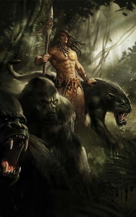 Tarzan Of The Apes, Creaturi Mitice, Heroic Fantasy, Pahlawan Marvel, Conan The Barbarian, Dota 2, Fantasy Warrior, Arte Fantasy, Arte Horror