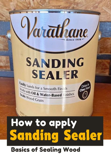 how to apply sanding sealer Fixing Wood Furniture, Sealing Wood, Painting Tricks, Tung Oil Finish, Floor Refinishing, Wooden Outdoor Furniture, Sanding Wood, Refinishing Floors, Wood Art Projects