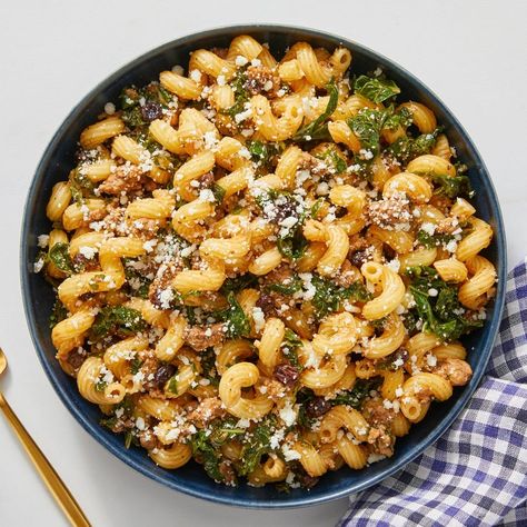 Cavatappi Recipes, Cavatappi Pasta Recipes, Cavatappi Pasta, Italian Meat Sauce, Pork Ragu, Blue Apron Recipes, Italian Meats, Romano Cheese, Blue Apron