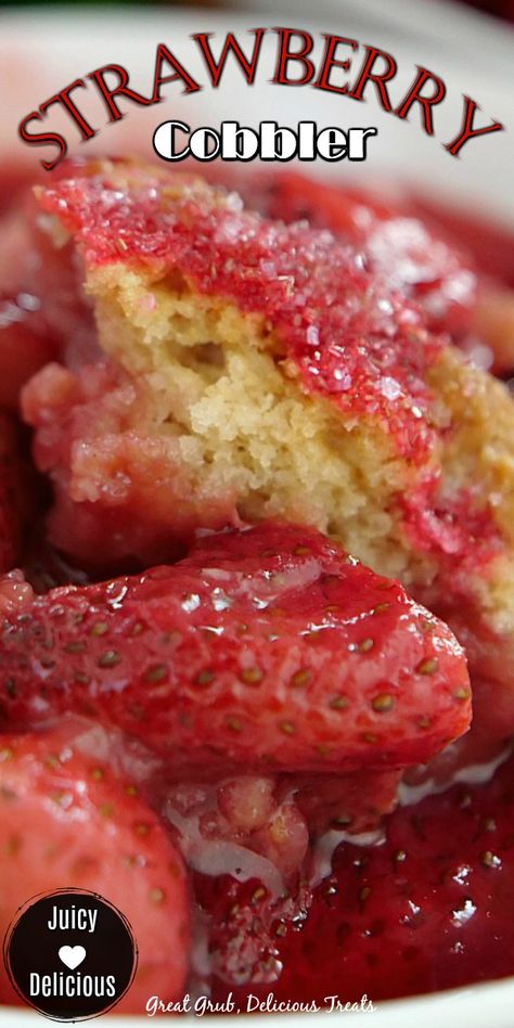 What Can I Make With Strawberries, What To Do With Fresh Strawberries, Dessert With Frozen Strawberries, Desserts With Fresh Strawberries, What To Make With Fresh Strawberries, Recipes Using Frozen Strawberries, Recipes Using Fresh Strawberries, Easy Cobbler Recipe, Fresh Strawberry Desserts