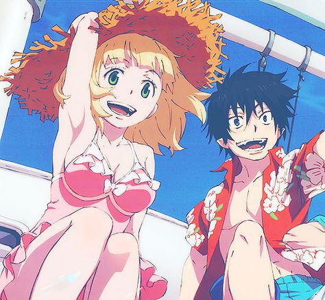 Shiemi and Rin Rin Okumura X Shiemi, Rin X Shiemi, Rin And Shiemi, Renzo Shima, Shiemi Moriyama, Super Wallpaper, Blue Exorcist Rin, Tecno Spark 10, Blue Exorcist Anime