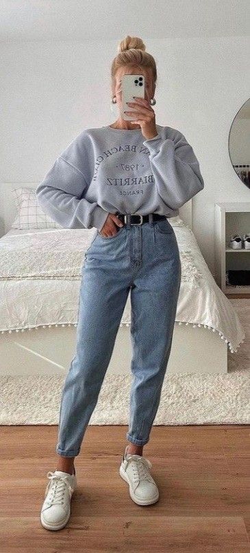 Modest Casual Outfits, Mom Jeans Outfit, Trendy Hoodies, Easy Trendy Outfits, Causual Outfits, Pinterest Outfits, Mode Inspo, Professional Outfits, Looks Vintage