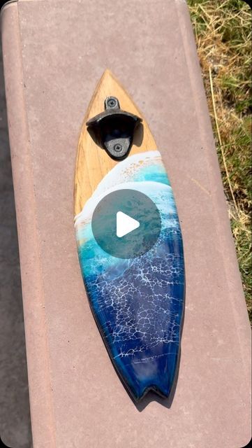 Kelly Duffy on Instagram: "How cute is this little surfboard bottle opener!? Visit the link in my bio to snag one of your own! 🌊🌊" Resin Waves, Surfboard, Bottle Opener, On Instagram, Instagram