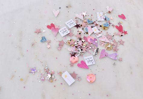 Confetti Collection Drops 2/18/22 at 8:00 PM EST Confetti Party Theme, Pink Party Decor, Flat Lay Props, Pink Party Decorations, Custom Confetti, Bachelorette Party Planning, Star Confetti, Pink Galaxy, Birthday Crafts