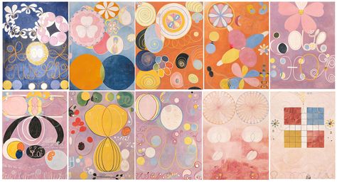 Klint Painting, Hilma Af Klint Tattoo, Hilma Af Klint Portrait, Hilda Af Klint, Hilma Klint Paintings, Helma Af Klint, Af Klint Hilma, Hilma Af Klint Paintings, Hilma Af Klint Wallpaper