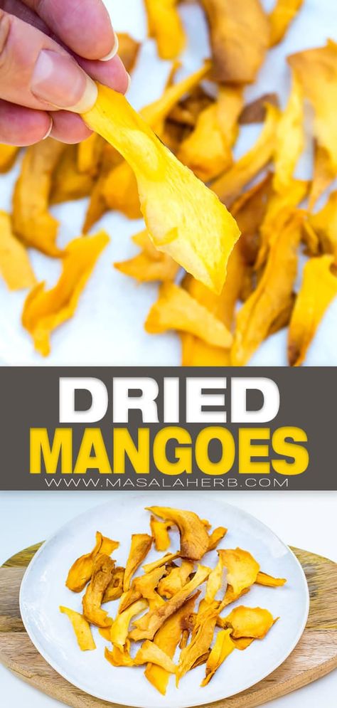 Dehydrated Mango, Dehydrator Recipes Fruit, Healthy Snack Recipe, Mango Slices, Mango Recipe, Healthy Lunches For Work, Meat Free Recipes, Fruit Slices, Yummy Healthy Snacks