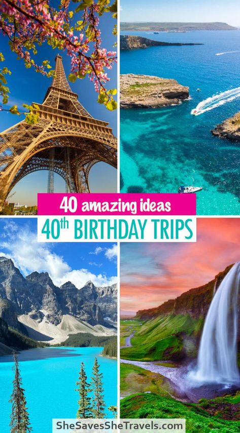 40th Birthday Beach Trip, 40th Birthday Trip Ideas, 40th Birthday Trip, Birthday Trip Ideas, Cool Places To Go, 40th Birthday Ideas, 40th Bday Ideas, Trip Destinations, Turning 40