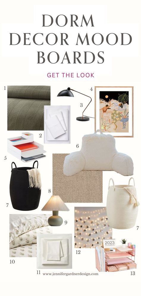 Transform your space with these stunning dorm room decor ideas! Dive into a world of aesthetic dorm room inspiration and discover how to make your college living area truly unique. From diy dorm room decorations to tips for a cozy dorm room setup, these mood boards offer everything you need to create a stylish and comfortable dorm room. Start planning your perfect dorm decor today and make every corner count! Dorm Room Inspiration College, Interior Design Vision Board, Diy Dorm Room, Dorm Room Setup, Dorm Room Decorations, Types Of Interior Design Styles, Aesthetic Dorm Room, Dorm Room Decor Ideas, Cozy Dorm