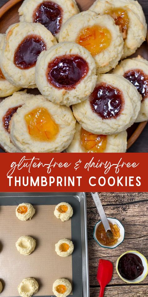 Easy Gluten Free Christmas Cookies, Gluten Free Jam Cookies, Gluten Free Thumbprint Cookies, Best Gluten Free Cookies, Gf Sweets, Free Pantry, Gluten Free Christmas Cookies, Cookies To Make, Jelly Cookies