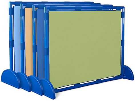 Room Dividers | Connecting Furniture Panels | Lakeshore® Mobile Desk, Lakeshore Learning, Home Daycare, Folder Games, Flexible Seating, Classroom Furniture, Traditional Chairs, Room Dividers, Calming Colors