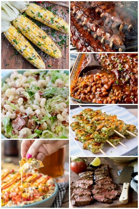 I have 28 Sweet & Savory Memorial Day Recipes here! Get ready to start your grills, set a festive table, and enjoy the start of summer! #memorialdayrecipes #recipesformemorialday #summerrecipes #summerdinnerrecipes #summerdessertrecipes Table Top Grill Recipes, Root Beer Bbq Sauce, Chipotle Pulled Pork, Memorial Day Recipes, Easy Bbq Sauce, Table Top Grill, Weekend Recipes, Sweet Savory Recipes, Memorial Weekend