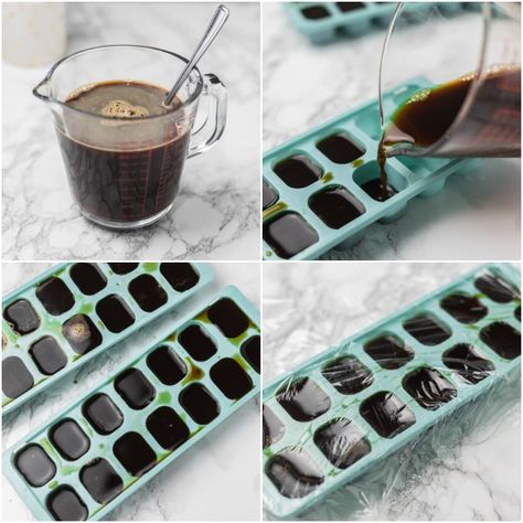 Condensed Milk Coffee, Pop Cubes, Mango Pineapple Smoothie, 2 Ingredient Recipes, Coffee Ice Cubes, Frozen Coffee, Silicone Ice Trays, Silicone Ice Cube Tray, Coffee Ice