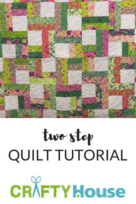 She Cuts 5″ Squares And Gets A Quilt That Can Be Finished In A Day! Two Step Quilt Pattern Free, Two Step Quilt, Missouri Star Quilt Pattern, Block Quilt Ideas, Quilt Tutorial Video, Missouri Quilt Company, Missouri Star Quilt Company Tutorials, Missouri Star Quilt Tutorials, Quilt Videos