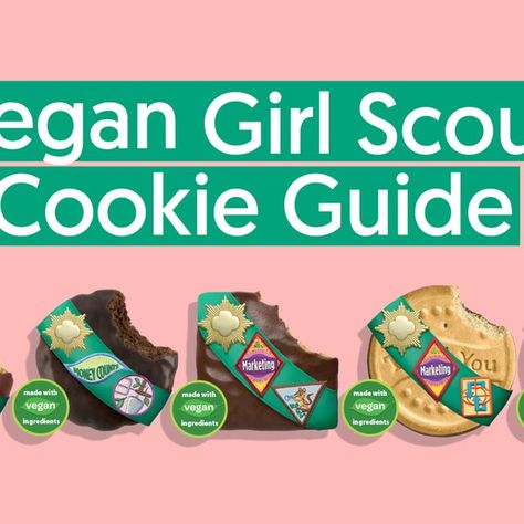 Mini Cucumber Sandwiches, Girl Scouts Cookies, Dairy Free Icing, Accidentally Vegan Foods, Girl Scout Cookie Meme, Accidentally Vegan, Cookie Ingredients, Vegan Chocolate Pudding, Girl Scout Cookie Sales