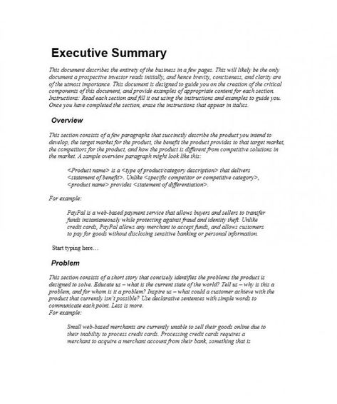 Executive Summary Sample Executive Summary Template, Summary Template, Marketing Project, Management Design, Essay Format, Policy Template, Project Proposal Template, Developmental Stages, Statement Template