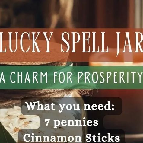 Simply Witch Official on Instagram: "Lucky Spell Jar Recipe ☘️✨
Lady Harmony 🌈" Lucky Spell Jar, Lucky Spell, Spell Jar, Meals In A Jar, Witch, On Instagram, Instagram