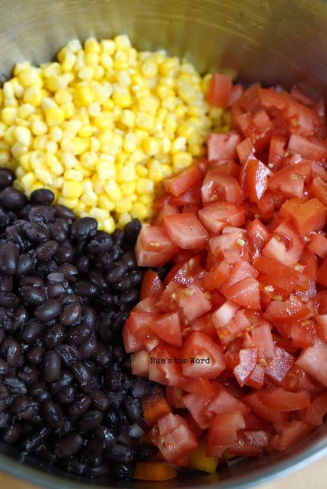 Black Beans Corn Tomatoes, Recipes With Beans And Corn, Bacon Lettuce Tomato Salad, Rainbow Salsa, Salsa With Canned Tomatoes, Bean Corn Salsa, Black Bean And Corn Salsa, Salsa Canning Recipes, Corn Bean Salsa