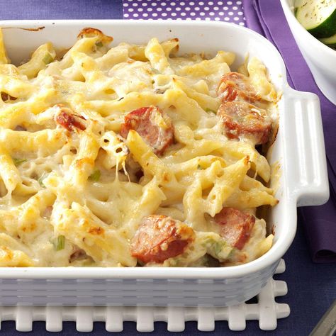 Polish Casserole, Sausage And Pasta, Kielbasa Recipes, Polish Sausage, Meat And Vegetables, Kielbasa Sausage, Kielbasa, Samosa, Casserole Recipe