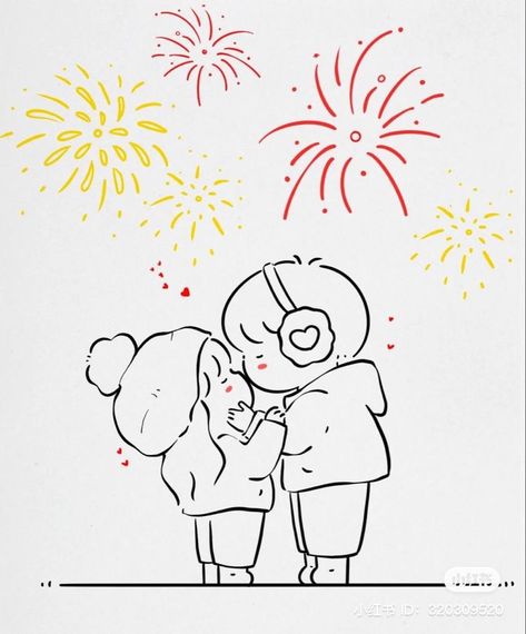 Cute Couple Art Doodle, Mini Drawings Love, Cute Love Doodles Couples, Cute Couple Doodles, Couples Doodles, Easy Love Drawings, Cartoon Couple, Love Doodles, Cute Couple Drawings