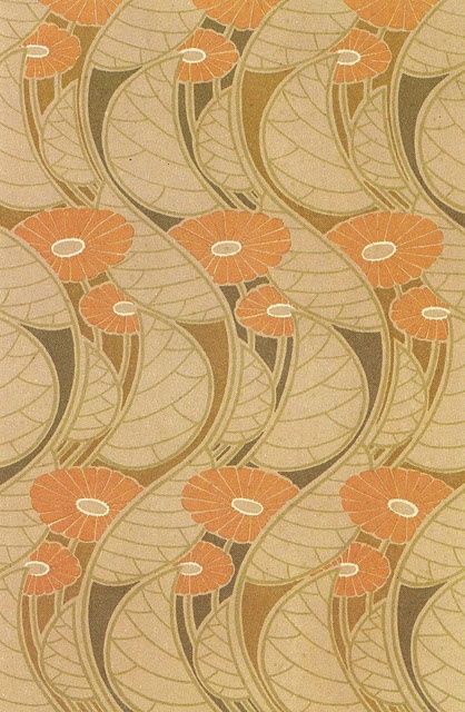 René Beauclair, Art Nouveau Pattern Designs, 1900 (walzerjahrhundert) Art Nouveau Fabric, Art Nouveau Wallpaper, Motifs Textiles, Art Nouveau Pattern, Art Nouveau Illustration, Art Nouveau Design, Colour Design, Decorative Design, Arts And Crafts Movement