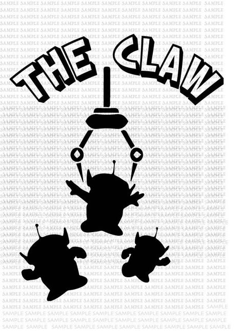 Claw Toy Story, The Claw Toy Story, Toy Story Cricut, Toy Story Svg, Disney Vinyl, Cricut Disney, Silhouette Cameo 4, Disney Silhouette, Idee Cricut