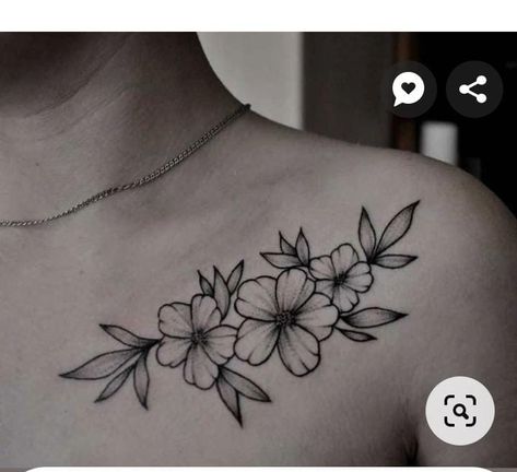 Chest And Shoulder Tattoo Female, Tattoo Idea Female, Tattoo Ideas Shoulder Female, Small Shoulder Tattoos For Women, Women Chest Tattoo, Collarbone Tattoo Ideas, Tattoo Leaves, Tattoo Artistic, Feminine Shoulder Tattoos