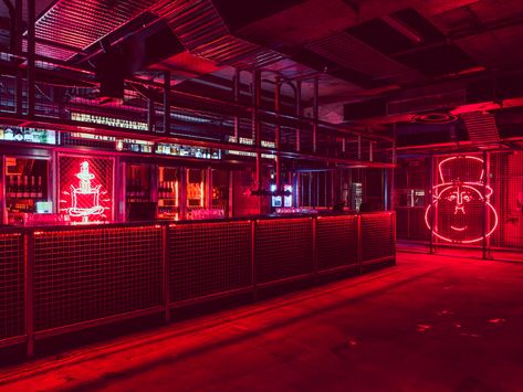 Underground Bar, Underground Club, Bar Signage, Nightclub Design, Bar Interior, Bar Design Restaurant, Club Design, Burgos, Cafe Design