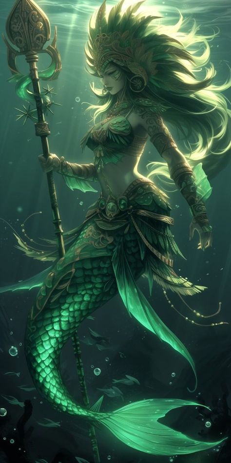 Siren Creature, Sea Creatures Art, Mermaid Artwork, Mythical Creatures Fantasy, Fantasy Mermaids, Dragon Artwork Fantasy, Mermaid Pictures, Fairy Artwork, Mermaids And Mermen