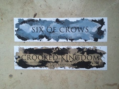 Six of Crows and Crooked Kingdom Crooked Kingdom Bookmark, Six Of Crows Bookmark Printable, Six Of Crows Bookmark, Bookish Posters, Duo Aesthetic, Bookish Bookmarks, Shadowhunters Series, Bookmarks Diy, Crow Books