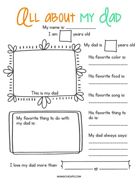 Fathers Day Coupons, Fathers Day Survey For Kids, Father’s Day Questionnaires, Fathers Day Fill In The Blank Printable, Father’s Day Kids Survey, Dad Printable, Father Birthday Gifts, Art Books For Kids, Birthday Presents For Dad