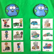 Happy Earth vs. Sad Earth Sorting Activity Earth Week Preschool, Earth For Kids, Earth Day Pictures, Environment Activities, Earth Activities, Recycling Activities, Earth Projects, Earth Week, Earth Day Projects