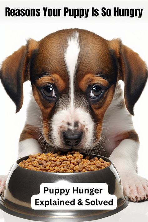 why is my puppy so hungry? Puppy Eating, Feeding Puppy, Hungry All The Time, So Hungry, Puppies Tips, Meal Times, Always Hungry, My Puppy, Puppy Food