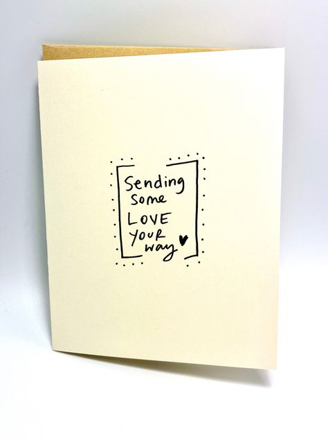 Cute Sympathy Cards, Diy Miss You Cards, I Miss You Cards, Diy Encouragement Cards, Miss You Cards Handmade, Thinking Of You Cards Diy, Thinking Of You Card, Thinking Of You Cards, Positivity Cards