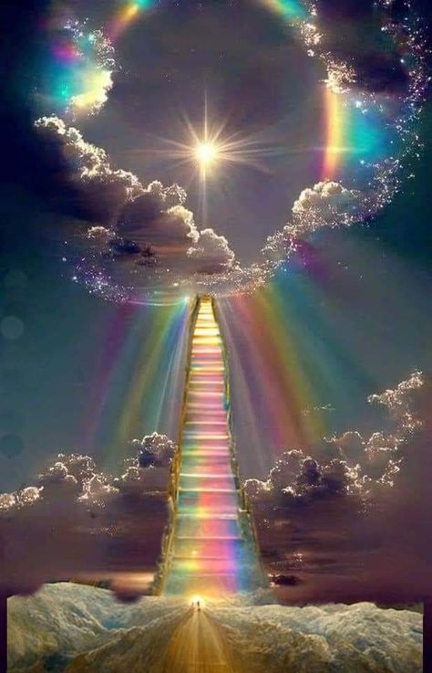 Beautiful Scenery Photography, Heaven Art, Beautiful Angels Pictures, Beautiful Art Pictures, Rainbow Wallpaper, Angel Pictures, Cool Wallpapers Art, Beautiful Landscape Wallpaper, Fantasy Art Landscapes