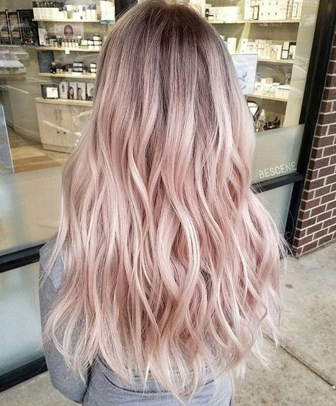 Two Tone Hair Color Ideas For Blondes, Highlight Balayage, Lady Aesthetic, Pink Ombre Hair, Light Pink Hair, Color Formulas, Pastel Pink Hair, Hair Color Pastel, Fun Hair