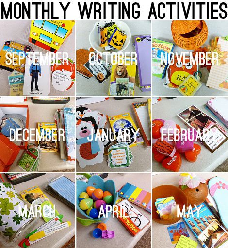 Monthly Writing Activities from Second Story Window Two Story Windows, Atticus Finch, Writing Station, 2nd Grade Writing, Homeschool Writing, 1st Grade Writing, First Grade Writing, Halloween Classroom, Work On Writing