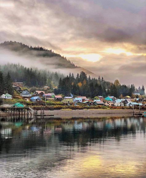 Sunrise around Hoonah in Southeast AK from last fall, Viliame Kaulotu Hoonah Alaska, Delta Green, Moving To Alaska, Living In Alaska, Alaska Travel, Beautiful Places In The World, Small Town, Small Towns, Places Ive Been