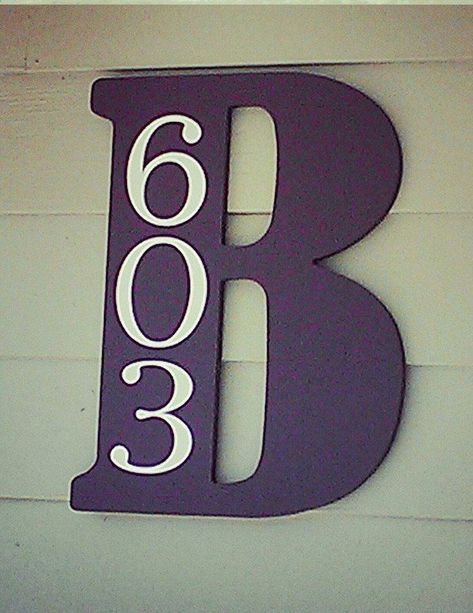 45 Creative DIY House Number Ideas to Spruce Up Your Entrance House Number Ideas, Astuces Diy, Diy House, House Number, Craft Store, Crafty Craft, House Numbers, A Letter, First Home