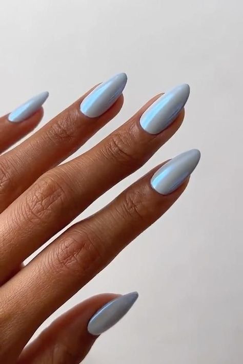 Blue Nails With French Tip, Nails With French Tip, Blue Nails, Hair Makeup, Ash, Nails, Makeup, Hair, Blue